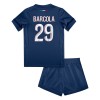 Officiële Voetbalshirt + Korte Broek Paris Saint-Germain Bradley Barcola 29 Thuis 2024-25 - Kids